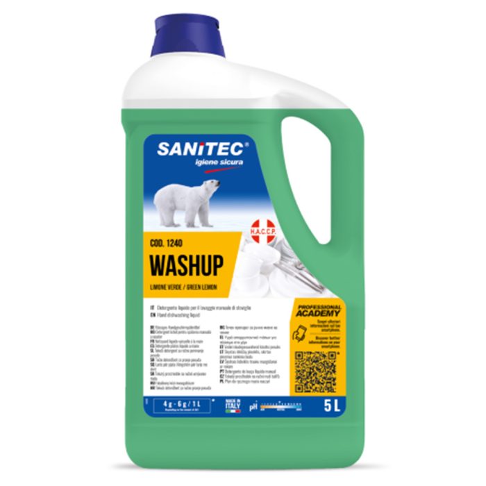 Washup Limone Verde Sanitec 5l